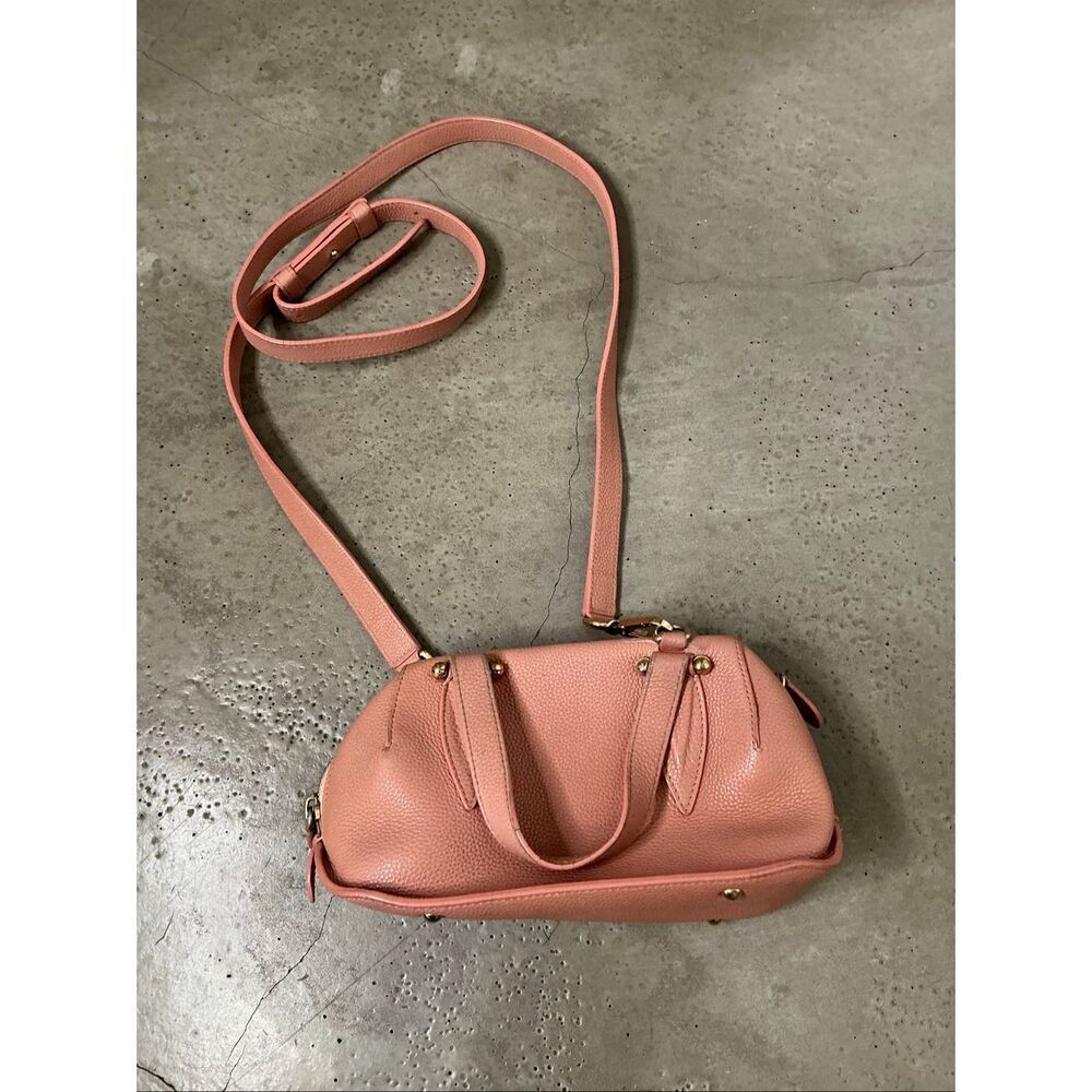 Delpozo Leather Structured Handbag | Pink